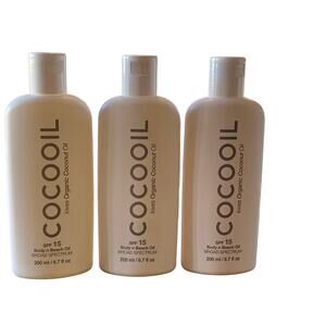 COCOOIL SPF 15 Body Oil, Organic Coconut Oil, 6.7 fl oz each